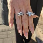 ⁦Double crystal ring⁩ – תמונה ⁦2⁩